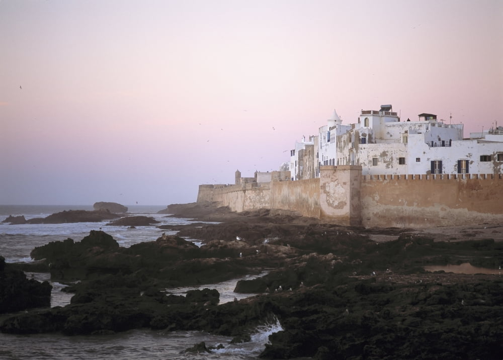 Essaouira At Dusk Morocco Canvas Art - Ian Cumming Design Pics (17 x 12)