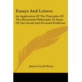 thumbnail image 1 of Essays And Letters : An Application Of The Principles Of The Harmonial Philosophy To Some Of Our Social And Personal Problems (Paperback), 1 of 1