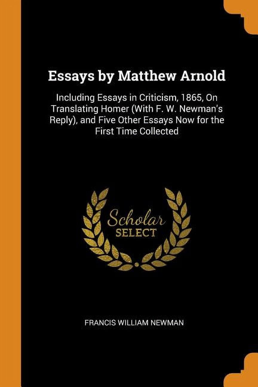 matthew arnold essays in criticism pdf