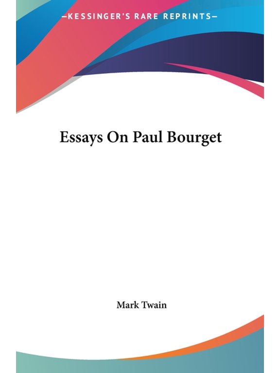 Essays On Paul Bourget (Hardcover)