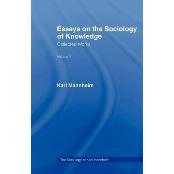 Essays Sociology Knowledge V 5, (Paperback)
