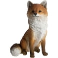 thumbnail image 1 of Esschert Design 37000179 Sitting Fox Figure, Resin, 1 of 1
