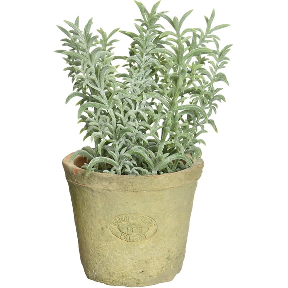 Esschert Design Artificial Thyme Herb Plant Terracotta Pot 6.1 Inch