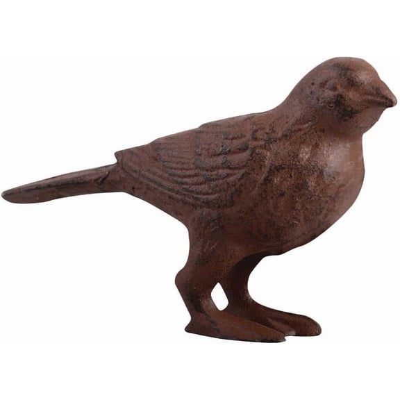 Esschert Design Cast Iron Decorative Bird, 4.719 Inch x 1.755 Inch x 3.12 Inch, Brown