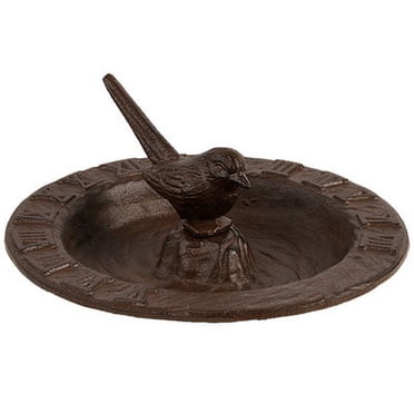 Esschert Design Cast Iron Birdbath With Bracket - Garden Decor With Feeder