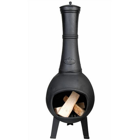 Esschert Design Cast Iron Terrace Chimenea Heater, 14" dia.