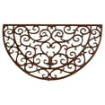 thumbnail image 1 of Esschert Design Classic Half Round Cast Iron Door Mat 27.2 in x 15.9 in Antique Brown, 1 of 1