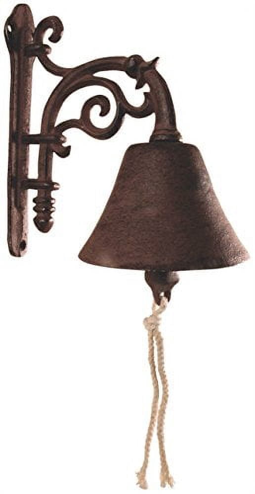 Esschert Design DB40 Cast Iron Decorative Doorbell, 7.5"L x 4.3"W, Brown