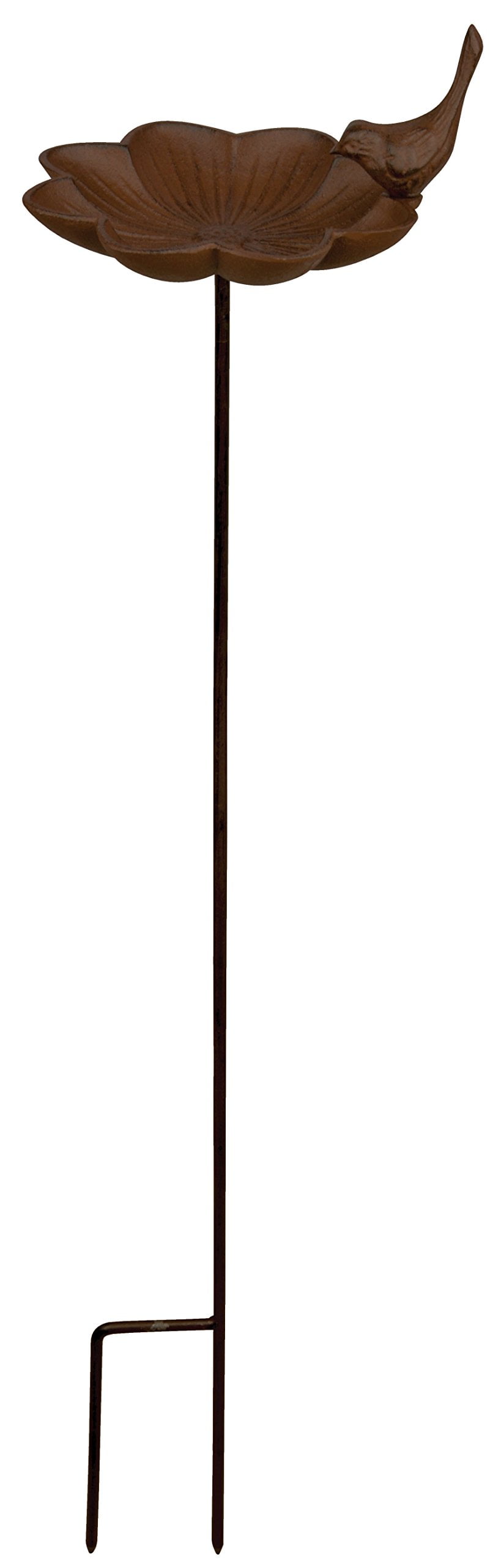 Esschert Design FB302 Cast Iron Bird Bath on Stake, Large