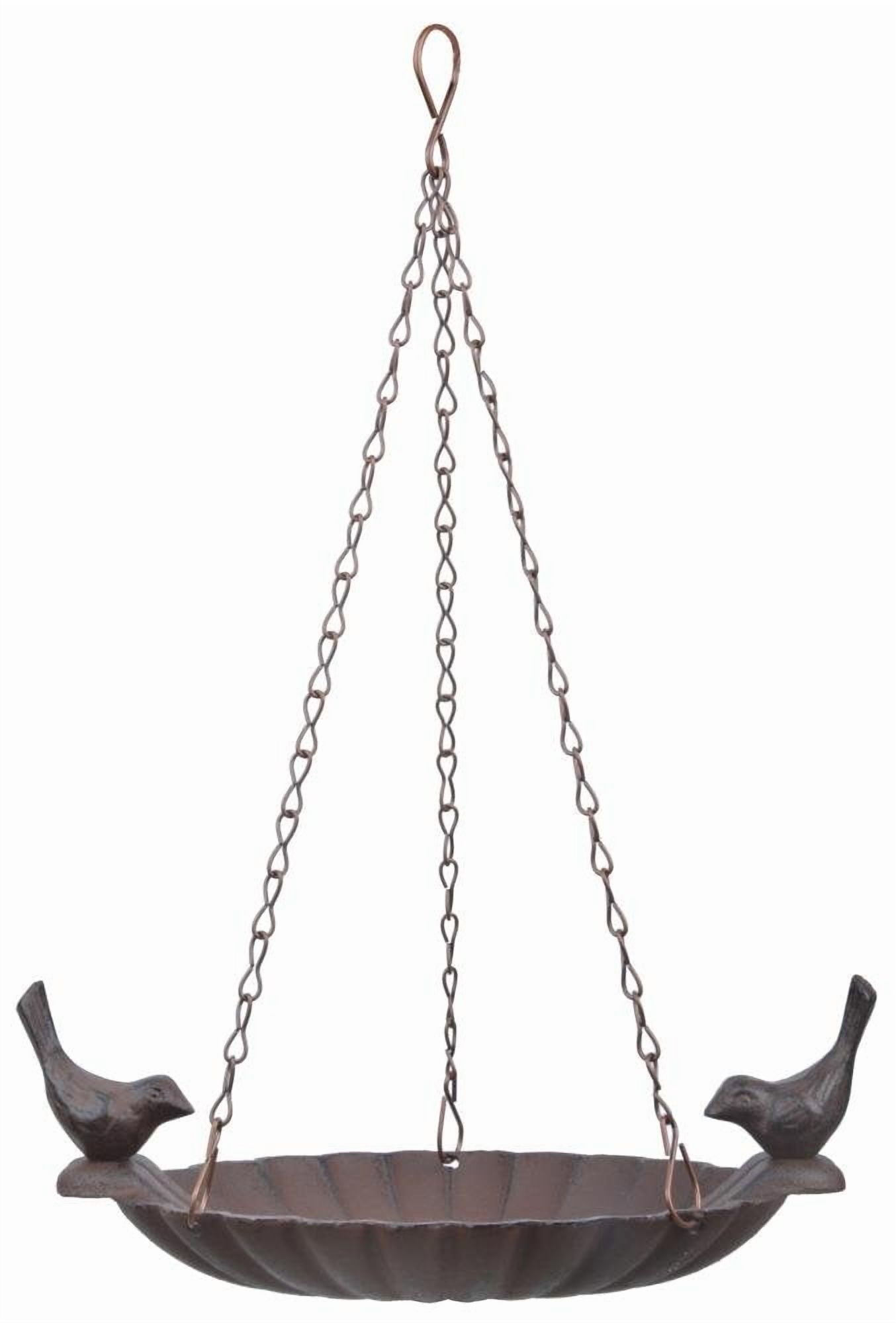 Esschert Design FB377 Hanging Bird Bath with 2 Birds