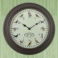 thumbnail image 1 of Esschert Design (#FB416) Bird Sounds Clock, Dark Brown, 1 of 4
