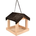 thumbnail image 1 of Esschert Design FB463 Hanging House-Shaped Wood Bird Feeder with Rope, 8"L x 7.88"W x 9"H, 1 of 4