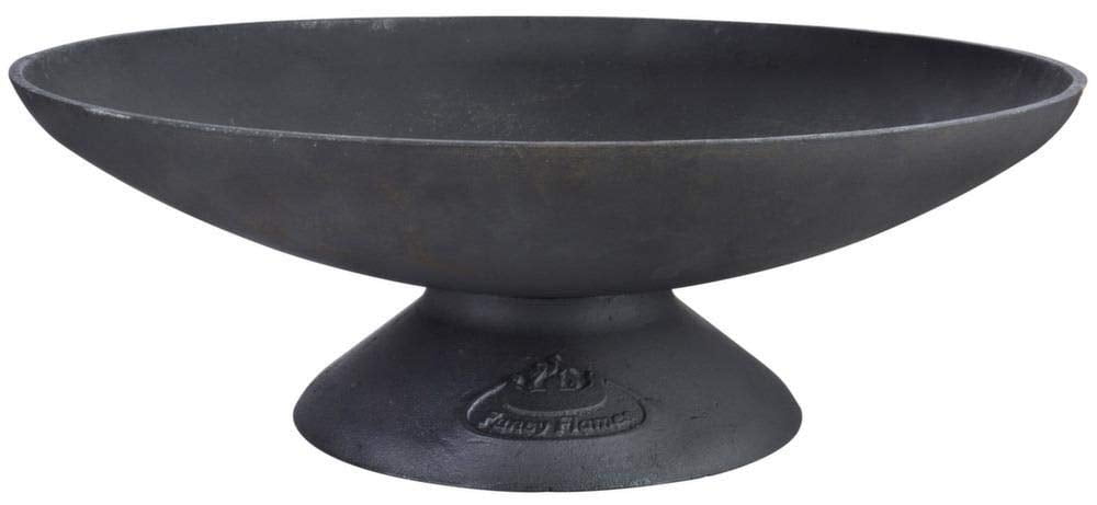 Black Cast Iron Free-standing Fire Pit Bowl, 19.5" Diameter