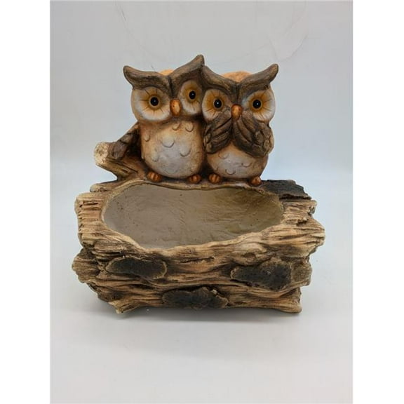 Esschert Design USPL021 Faux Wood Double Owl Planter