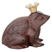 Esschert Design Small Frog Prince Statue   Whimsical Garden & Indoor Decor TT10