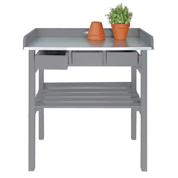 Esschert Design Garden Work Bench, Gray