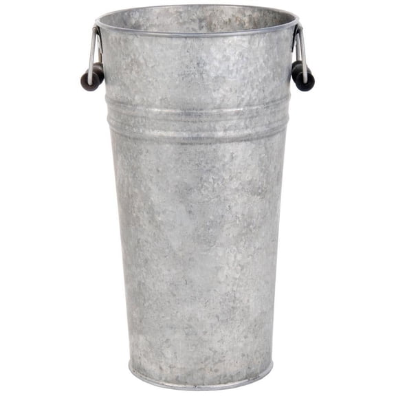 Esschert Design Large Old Zinc Flower Pot with Handles – Rustic Indoor & Outdoor Planter