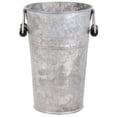 thumbnail image 1 of Esschert Design Old Zinc Flower Pot with Handles, Small, 1 of 2