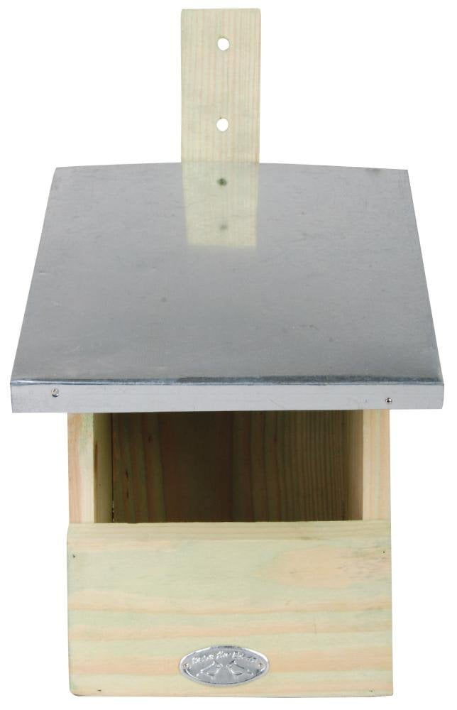 Natural Wood and Zinc Roof Robin Nesting Box
