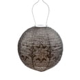 thumbnail image 1 of Esschert Design Round LED Lighted Bazaar Lantern - 17.5" - Taupe Brown, 1 of 2