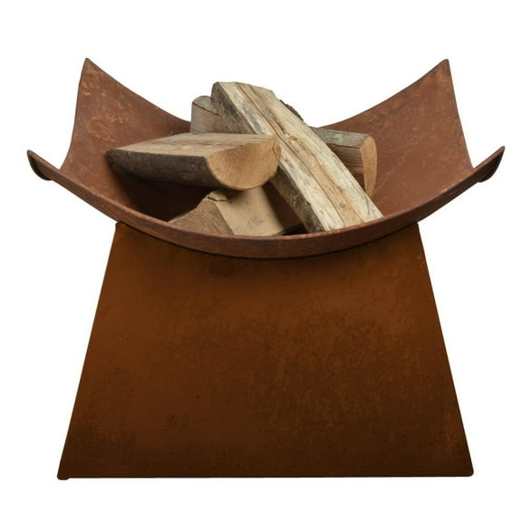 Esschert Design Rusted Steel Fire Bowl