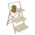 thumbnail image 1 of Esschert Design Stepped Plant Stand, White, 1 of 2