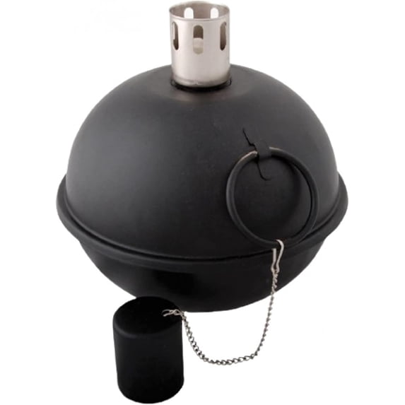 Esschert Design Tumble Torch Black Metal 8 Inch
