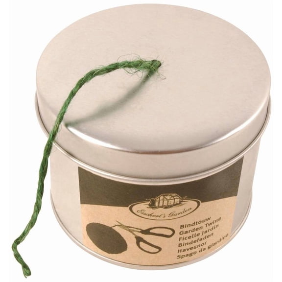 Esschert Design Green Jute Twine in Metal Dispenser Canister 220 Feet
