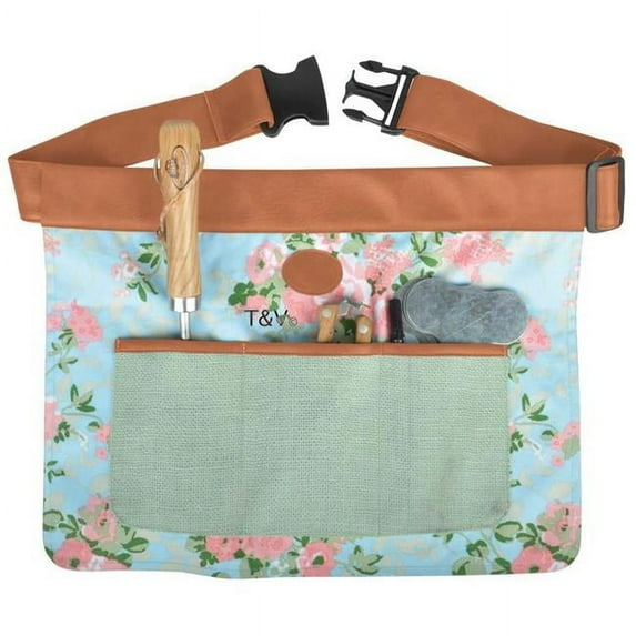 Esschert Design USA 256986 Rose Print Canvas Tool Belt