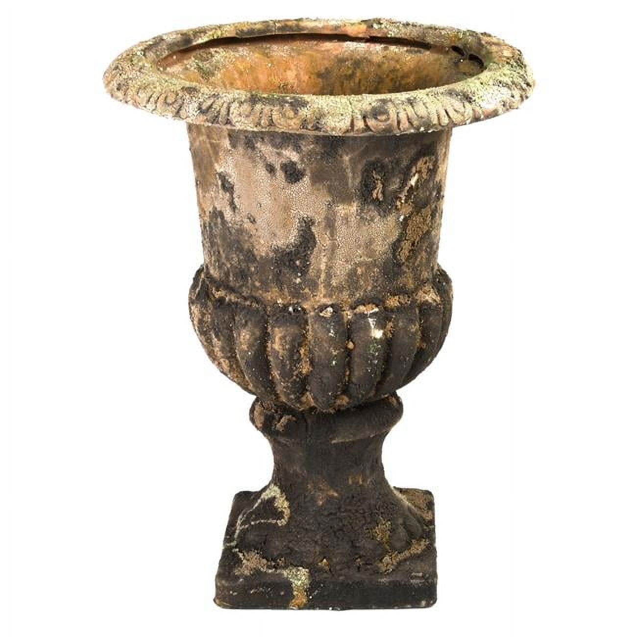 Esschert Design SSCH132 Ceramic French High Urn with Unique Patina