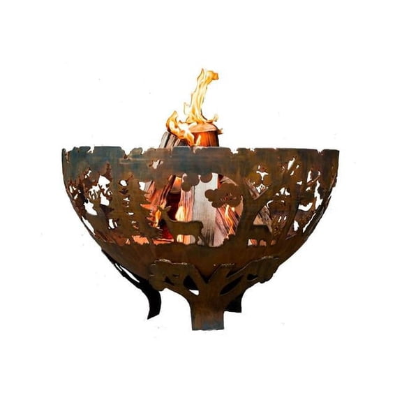 Esschert Design Steel Wildlife Fire Bowl, Large, 23.5" Dia.