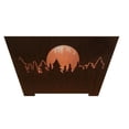 thumbnail image 1 of Esschert Design USA FF1003 Forest & Moon Fire Basket, Rust, 1 of 3