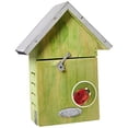 thumbnail image 1 of Esschert Design Ladybug House Wood White 8.8 Inch, 1 of 5
