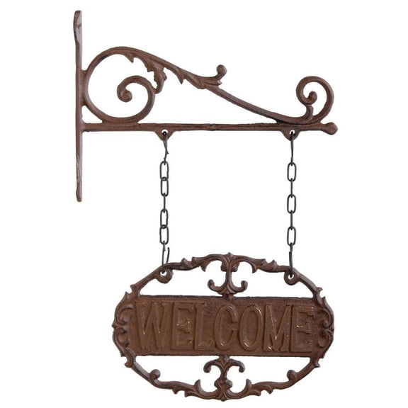 Esschert Design Wall Bracket & Welcome Sign Decorative Indoor & Outdoor Home Accent
