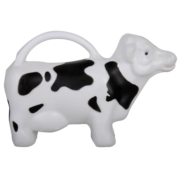 Esschert Design Cow Watering Can Plastic 1.7 Liter White Black