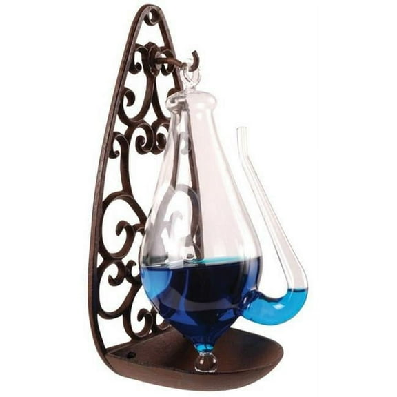 Esschert Design Weather Glass with Cast Iron Filigree Holder