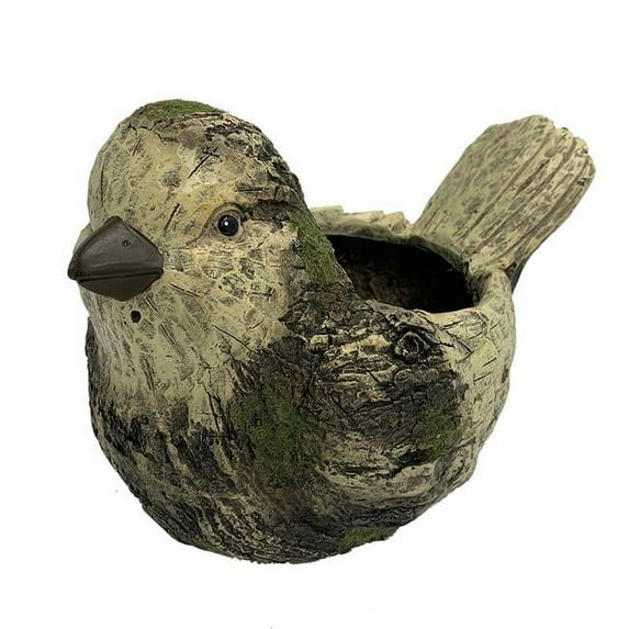 Esschert Design ZYCT257 Faux Wood Bird Planter - MGO
