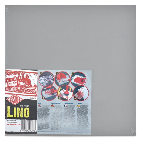 Essdee Lino Blocks - 12" x 12", Unmounted, Pkg of 10
