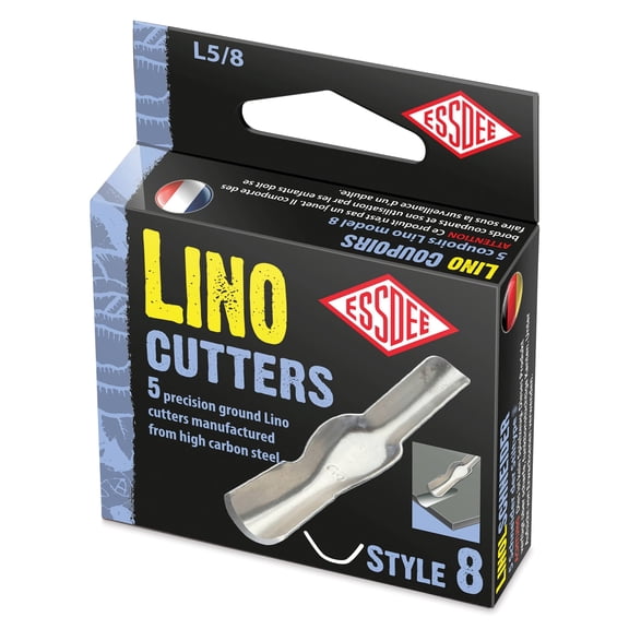 Essdee Lino Cutter Blades - #8, Pkg of 5