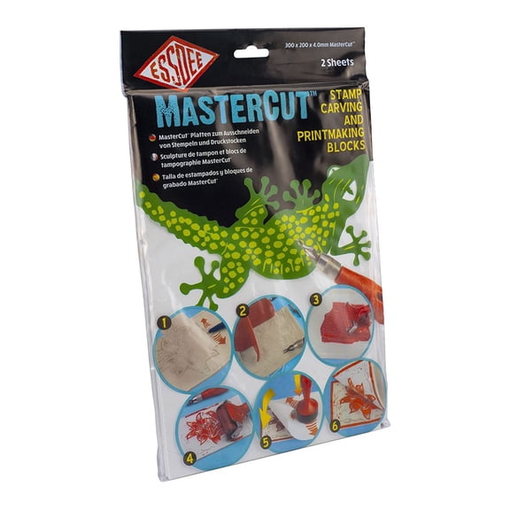 Essdee MasterCut Stamp Carving and Printmaking Blocks - 12" x 8", Pkg of 2