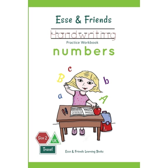 Esse & Friends Learning Workbooks Esse & Friends Handwriting Practice Workbook Numbers: 123 Number Tracing Size 2 Practice lines Ages 3 to 5 Preschool, Ki, Book 3, (Paperback)