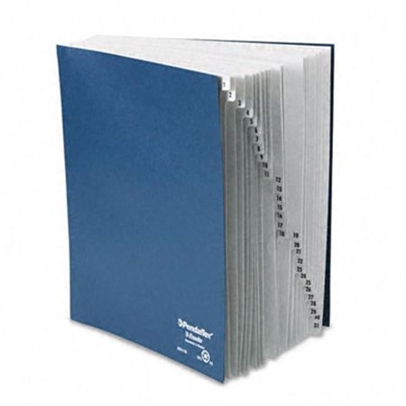 Esselte Pendaflex Desk File 1-31 Index Letter Size Acrylic-Coated Pressboard Black/Blue