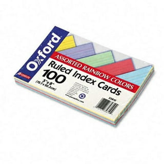 Oxford Index Cards, Ruled, 3 x 5, Rainbow Assortment, 100 Cards - Sam's  Club