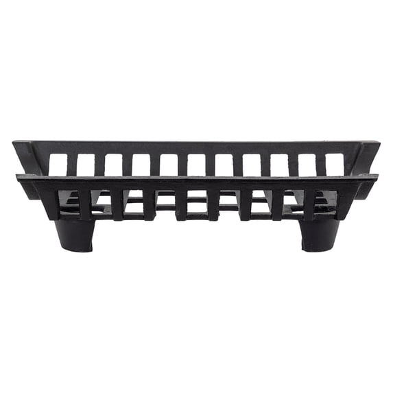 Modern Ember Essen 18″ Cast Iron Fireplace Log Grate – Heavy-Duty Wood-Burning Fire Pit & Wood Stove Log Rack