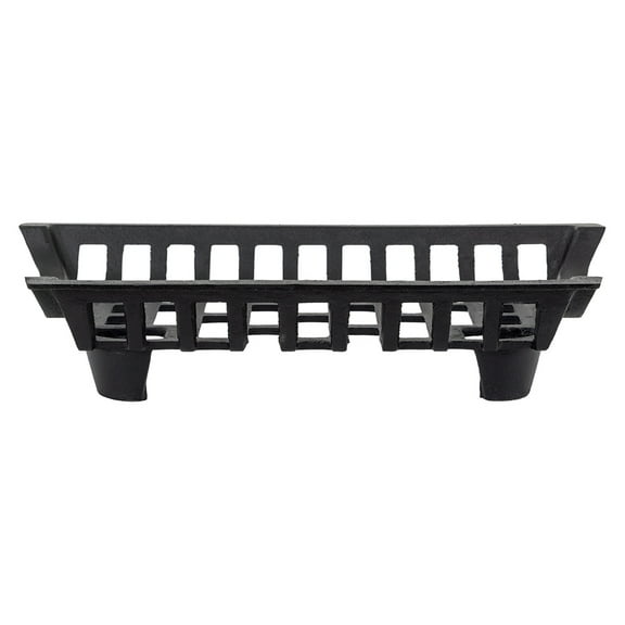 Modern Ember Essen 18″ Cast Iron Fireplace Log Grate – Heavy-Duty Wood-Burning Fire Pit & Wood Stove Log Rack