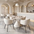 thumbnail image 1 of Essen Dining Chair Ivory Dining Chair, Modern Style, Armrest support, Plywood, Indoor Dining, 1 of 5