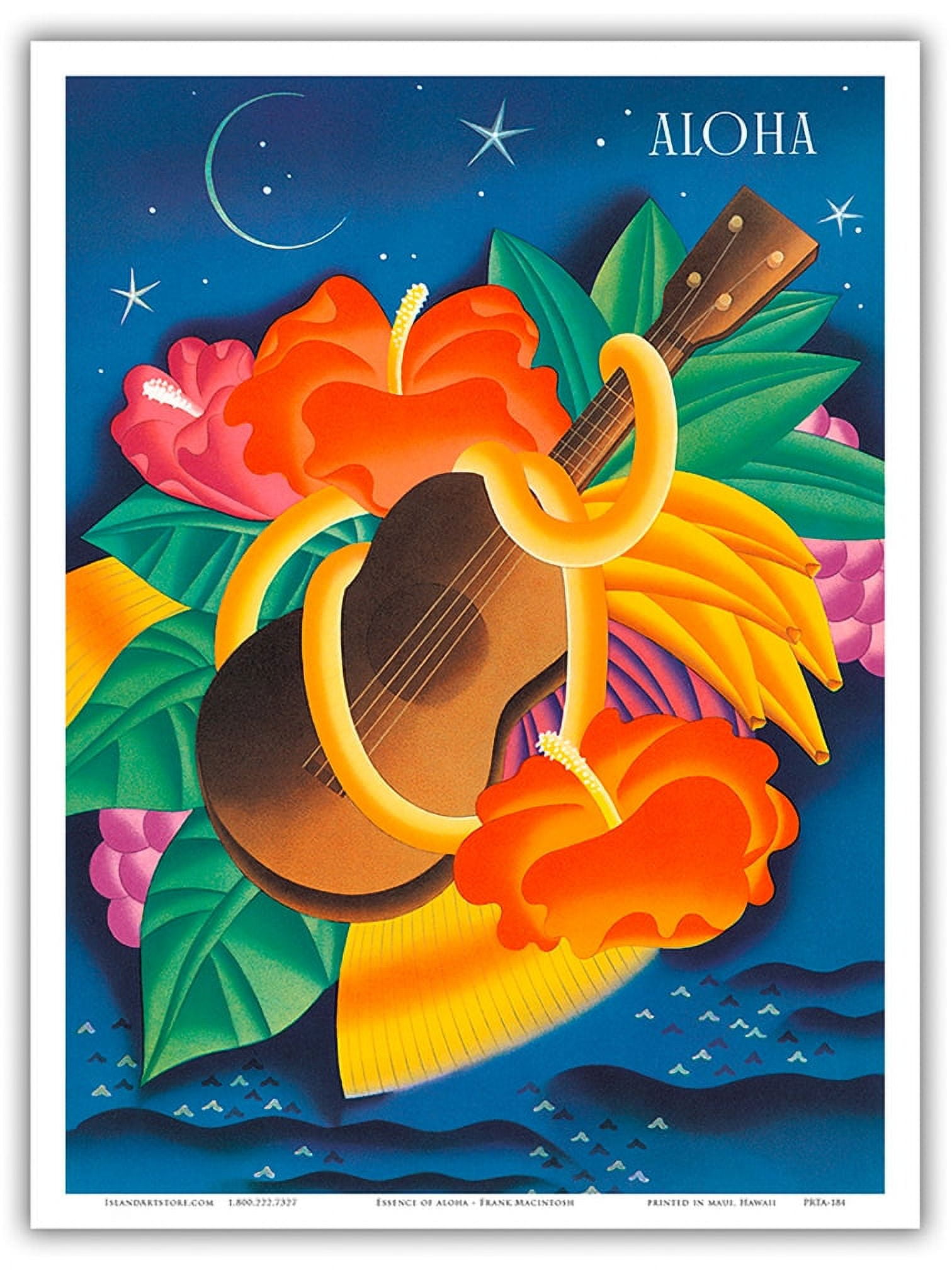The Essence Of Aloha - ʻUkulele with Hawaiian Flowers and