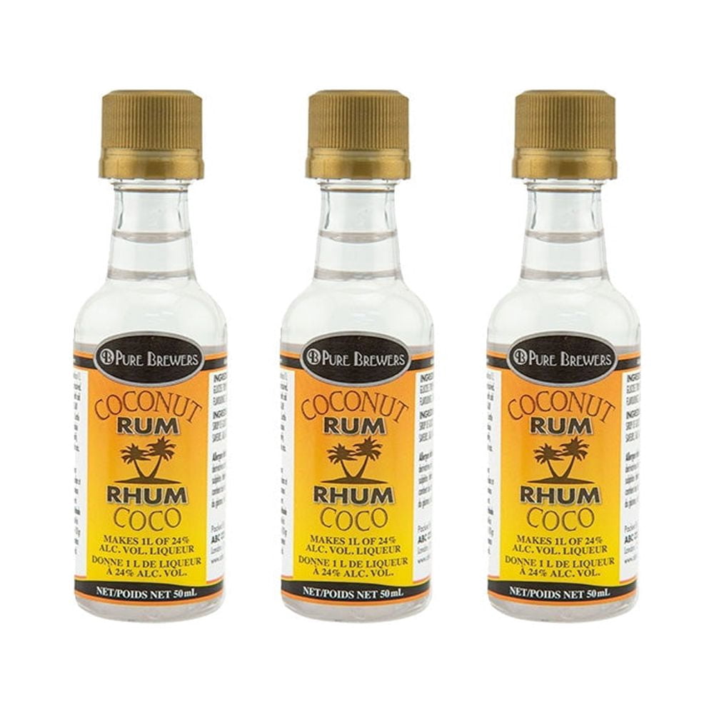 Coconut Rum Liqueur Essence Pack of 3 (50 ml | 1.69 oz)