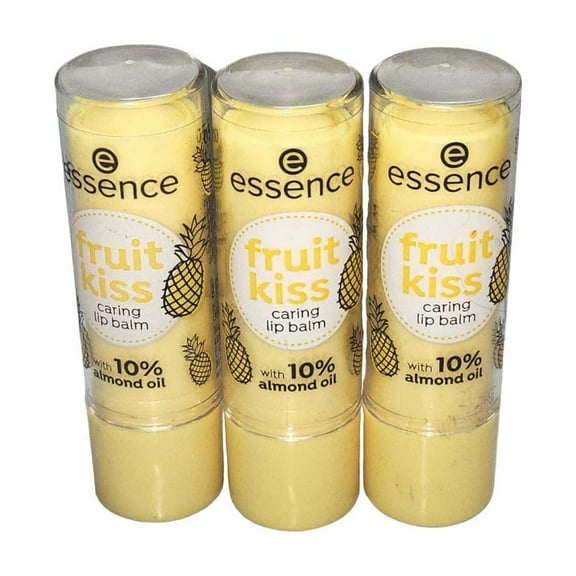 Essence Fruit Kiss Caring Lip Balm 05 Pineapple Vibes 0.16oz 3 Packs
