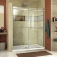 thumbnail image 1 of Essence-H 44-48 in. W x 76 in. H Semi-Frameless Bypass Shower Door in Brushed Nickel, 1 of 11